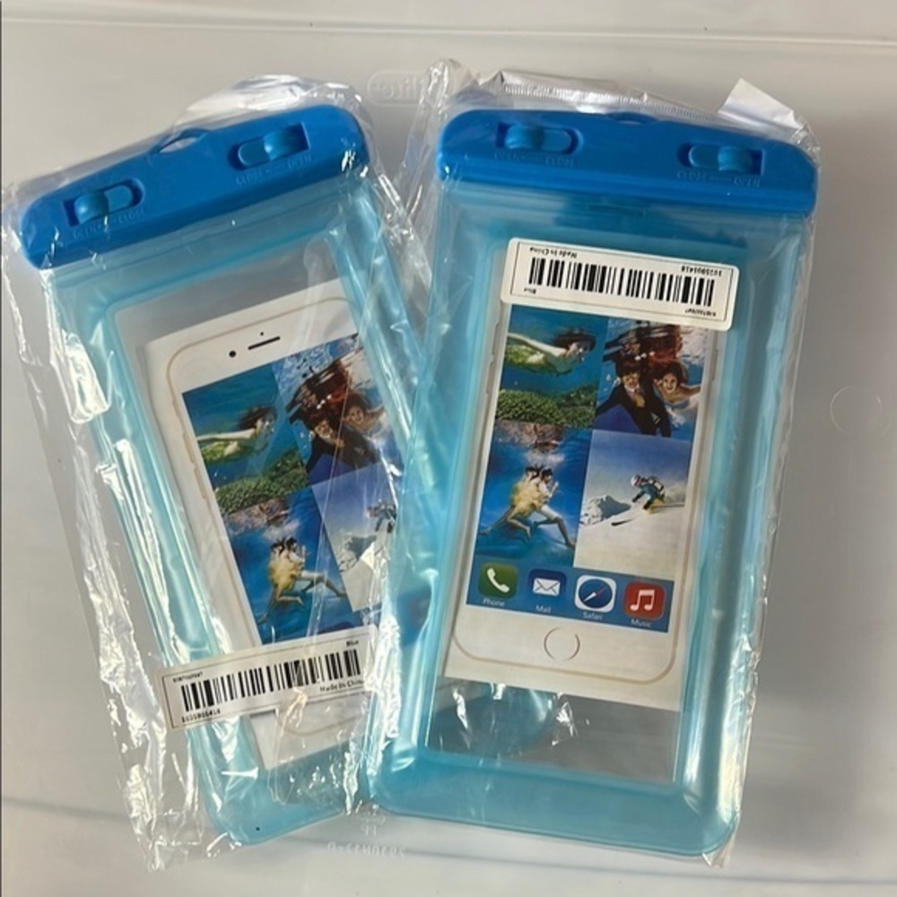 2 packs Waterproof Phone Pouch - Blue